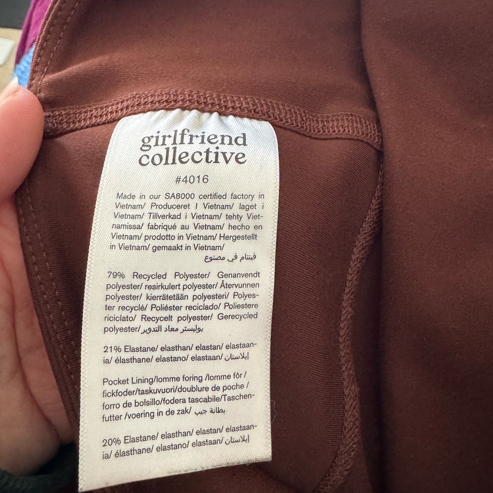 Girlfriend Collective Chocolate Brown Leggings - Picture 6 of 8